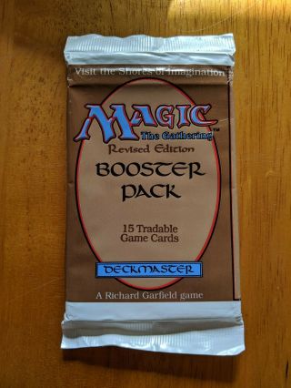 Magic The Gathering Mtg Factory Revised Edition Booster Pack (english)
