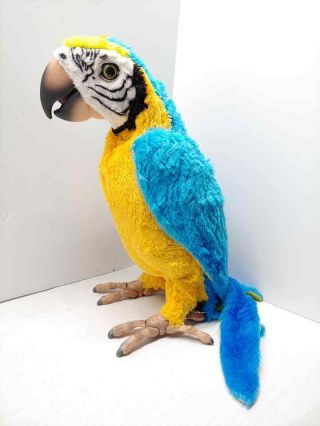 2006 Hasbro Squawkers Macaw Talking Parrot FURREAL FRIENDS Bird Only 8