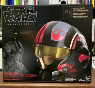 Star Wars The Black Series Poe Dameron Electronic X - Wing Rebel Pilot Helmet