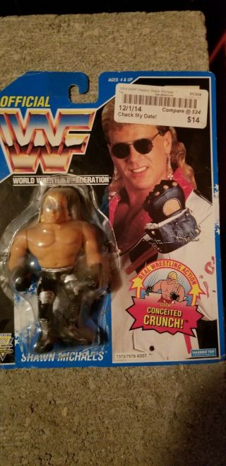 Wwf Shawn Michaels Hasbro 1994 Wrestling Action Figure Black/silver Trunks