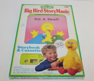 Sesame Street Big Bird Story Magic Storybook & Cassette It 