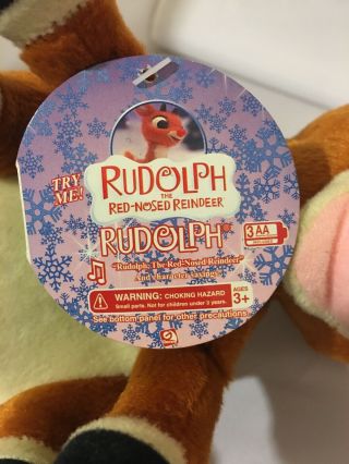 MUSICAL TALKING LIGHT UP RUDOLPH THE RED NOSED REINDEER 8 