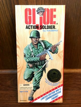 Action Soldier Vintage Gi Joe 12 " Figure Doll Nib 1995 Wwii 50th Anniversary