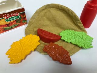 Vintage 2139 Fisher Price FUN WITH FOOD Taco Deluxe 1988 COMPLETE 4