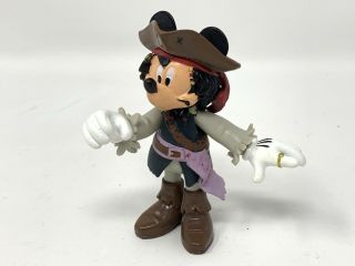 Pirates Of The Caribbean Mickey Mouse Jack Sparrow 3 " Action Figure Disney