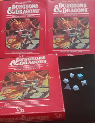 1983 Complete Dungeons & Dragons Basic Rules Set 1 [fantasy Rpg D&d Tsr] (1011)