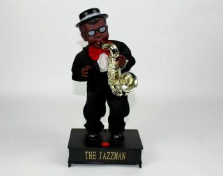 The Jazzman Dancing Swinging Musical Horn Black Jazz Saxophone Tux Toys