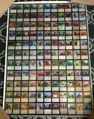 Magic The Gathering War Of The Spark Mythic Uncut Foil Sheet Poster - Rare,  Mtg