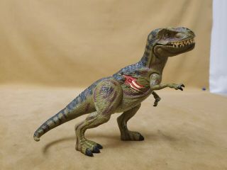 Vintage Jurassic Park 3 Electronic T - Rex Dinosaur Battle Damage Action Figure
