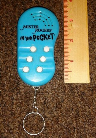 Mister Rogers In Your Pocket Electronic 6 Phrases Collectible Talking Keychain