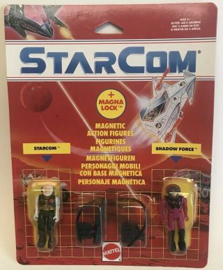 Starcom 2 Pack Action Figure 80s Mattel