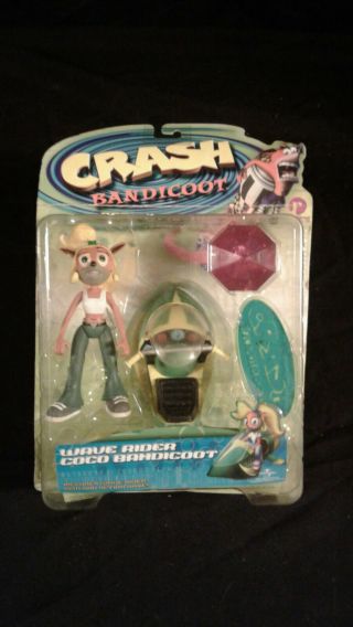 Resaurus - Crash Bandicoot Action Figure - Wave Rider Coco - Series Two -