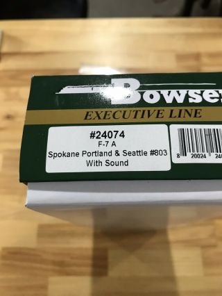 HO Bowser Spokane,  Portland,  and Seattle F7A DCC w/Sound 3