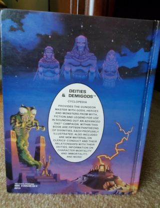 TSR Presents DIETIES AND DEMIGODS - AD&D First Edition Hardback 1980 5