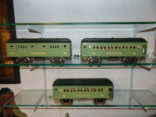 Set of 3 Lionel Prewar 300 Series Passenger Cars 6