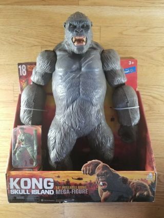King Kong Skull Island Poseable Mega 18 " Figure In Package Walmart Exclusive
