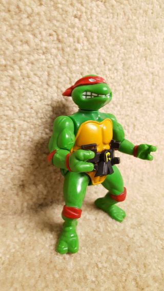 1988 Playmates TMNT Hard Head Teenage Mutant Ninja Turtles Raph Raphael Figure 2