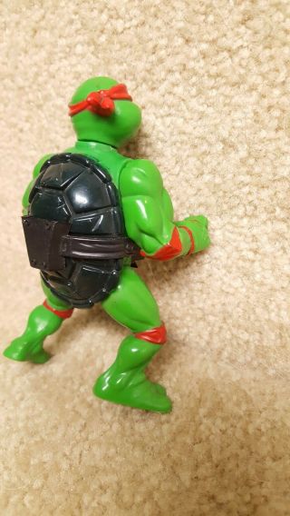 1988 Playmates TMNT Hard Head Teenage Mutant Ninja Turtles Raph Raphael Figure 4