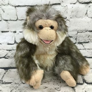 Animal Alley Monkey Plush Hand Puppet Gray Shaggy Ape Stuffed Animal Soft Toy