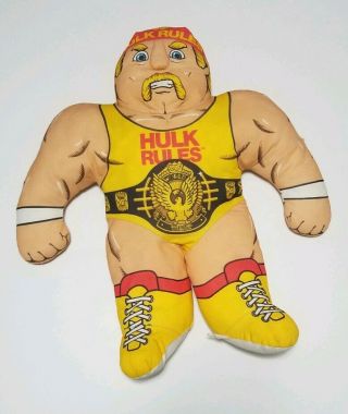 Hulk Hogan Wrestling Buddies Pillow Plush Doll 1990 Tonka Wwf Wwe 23 " Vintage