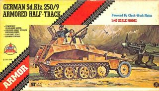 Ahm 1:40 German Sd.  Kfz.  250/9 Armored Half Track Plastic Model Kit 603u