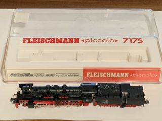 (b7) N Scale Fleischmann Piccolo 7175 Steam Engine & Tender