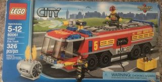 “open Box” Lego City Airport Fire Truck (60061)