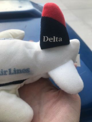 Vintage Delta airlines “Wings” Plush Stuffed (SL) 3