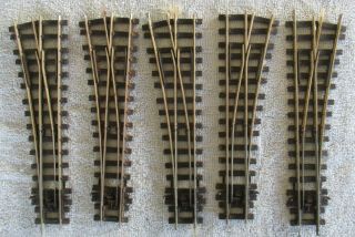 5 X Peco Points Turnouts Switches On30,  O - 16.  5 Narrow Gauge,  Same Gauge As Ho Oo