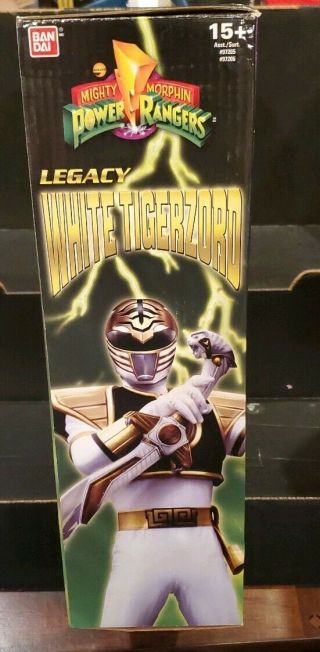 Bandai Mighty Morphin Power Rangers Legacy WHITE TIGERZORD Die Cast Figure Zord 4