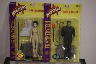 Universal Action Figure: Frankenstein - Boris Karloff And Bride - Elsa Lanchester
