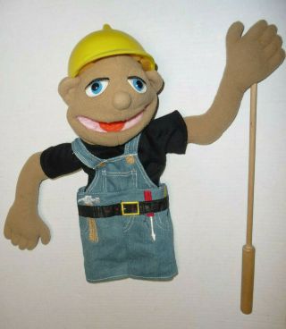 Melissa & Doug Construction Worker 15 " Puppet W/ Detachable Rod