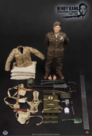 Soldier Story 1/6 Scale Wwii Japanese Henry Kano 442nd Infantry Regiment Ss059