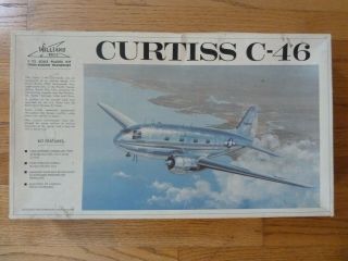 Williams Bros.  Curtiss C - 46 Kit Unbuilt 1972 1:72 Scale