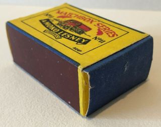 ORIG MATCHBOX SERIES 1950’s MOKO LESNEY No 11a YELLOW ERF ROAD TANKER ORIG BOX 3