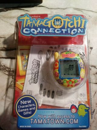 Tamagotchi Connection V3 Yellow Colorful Stars Vg Complete 