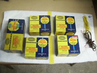 Aurora Slot Car Model Motoring Speed Controllers Ho Set Of 4 W/boxes