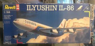 1:144 Scale Ilyushin Il - 86 Russian Airliner Airplane Revell Model Kit 04013