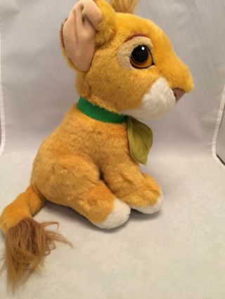 Vintage 1993 Disney The Lion King Simba W/leaf Collar Plush/stuffed Mattel