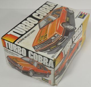 TURBO COBRA FORD MUSTANG MODEL KIT 7200 REVELL (1979) UNBUILT 2