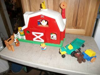 Fisher Price Little People Farm House With Animals & Farm Vehicles