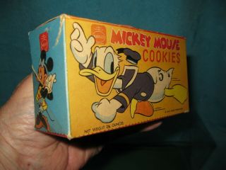 Mickey Mouse Vintage Disney Donald Duck Cookie Box by NABISCO strong 7