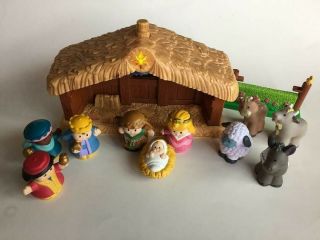 Fisher Price Little People Deluxe Christmas Story Nativity Set w/ Music,  Lights 2