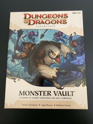 Dungeons And Dragons Essentials Monster Vault Box Kit 4th Edition