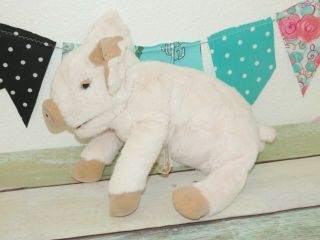 Folkmanis Pig Piggy Retired Plush Stuffed Farm Full Body Hand Puppet Toy 15 "