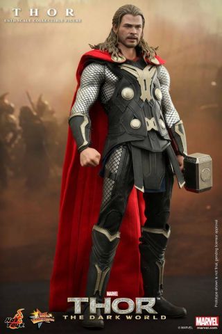 1/6 Hot Toys Mms224 Marvel Thor The Dark World Thor Masterpiece Figure