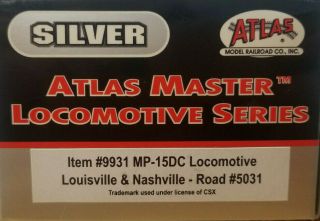 Atlas HO L&N Louisville and & Nashville MP - 15DC 5031 DCC Ready 6
