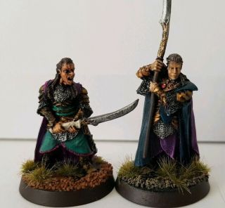 Lord Of The Rings Elrond And Gilgalad Well Painted Metal Models Lotr Oop