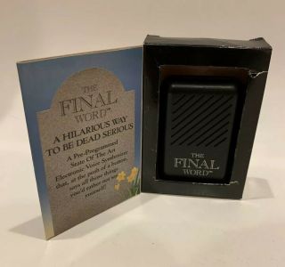 Banning 1990 The Final Word X Rated Version Box Swearing Cursing