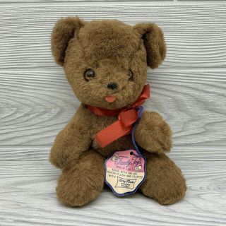 Vintage Trudy Toys Handsome Rayon Plush Teddy Bear